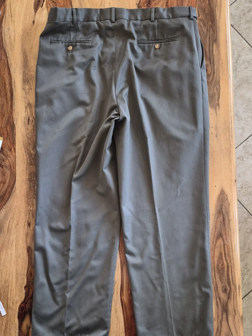 Lands' End Traditional Fit 100% Cotton Pleated Pants